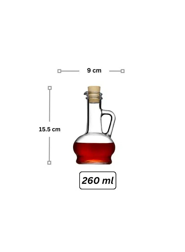 Oil Vinegar Salt and Pepper Set With Wooden Stand - Image 5