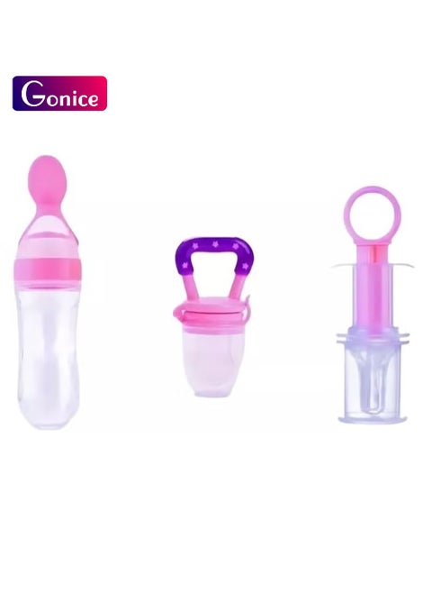 Fruit nipple and bottle spoon