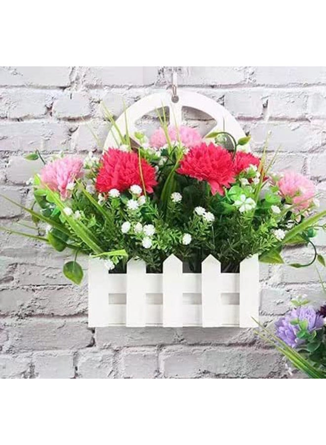 HOME TASTE Hometaste Wood Flower Box Planter Wall Mount Flower Holder Rustic Country Dry Flower Arrangement Vase Decorative Plant Bonsai Flower Container 