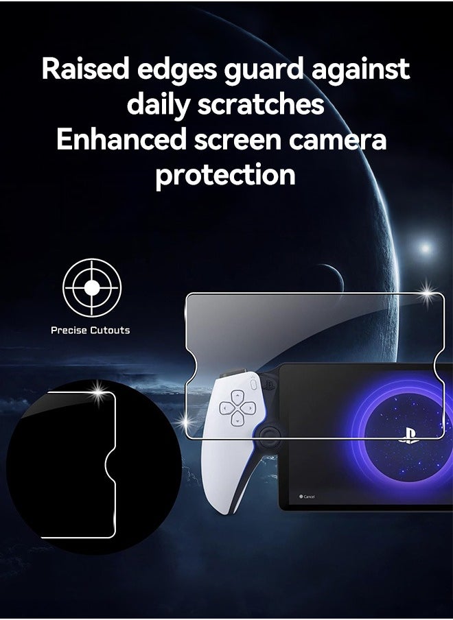 Tersely 【3 Pack】 Tempered Glass Screen Protector for Sony PS5 Playstation Portal Remote Player 8 inch - PlayStation 5, Ultra Clear, Anti-Fingerprint, Easy to Install  - Image 4