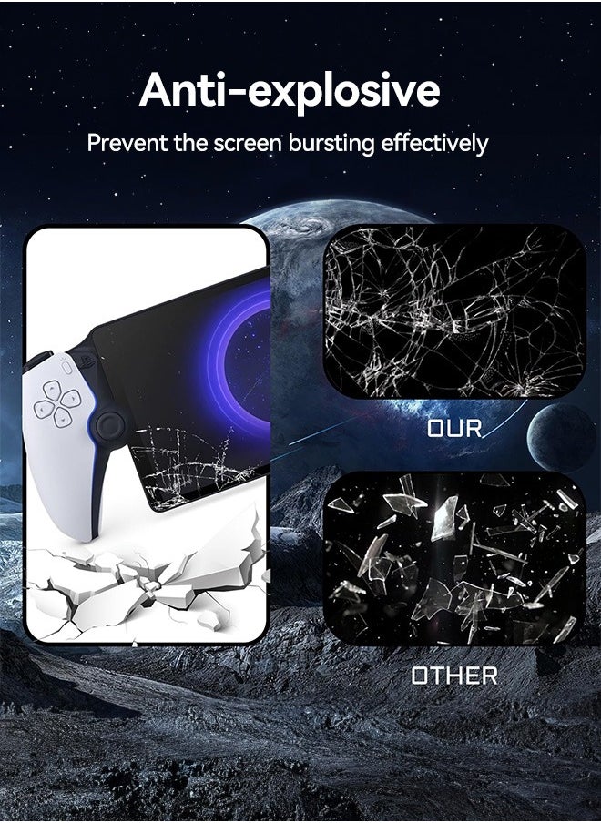 Tersely 【3 Pack】 Tempered Glass Screen Protector for Sony PS5 Playstation Portal Remote Player 8 inch - PlayStation 5, Ultra Clear, Anti-Fingerprint, Easy to Install  - Image 5