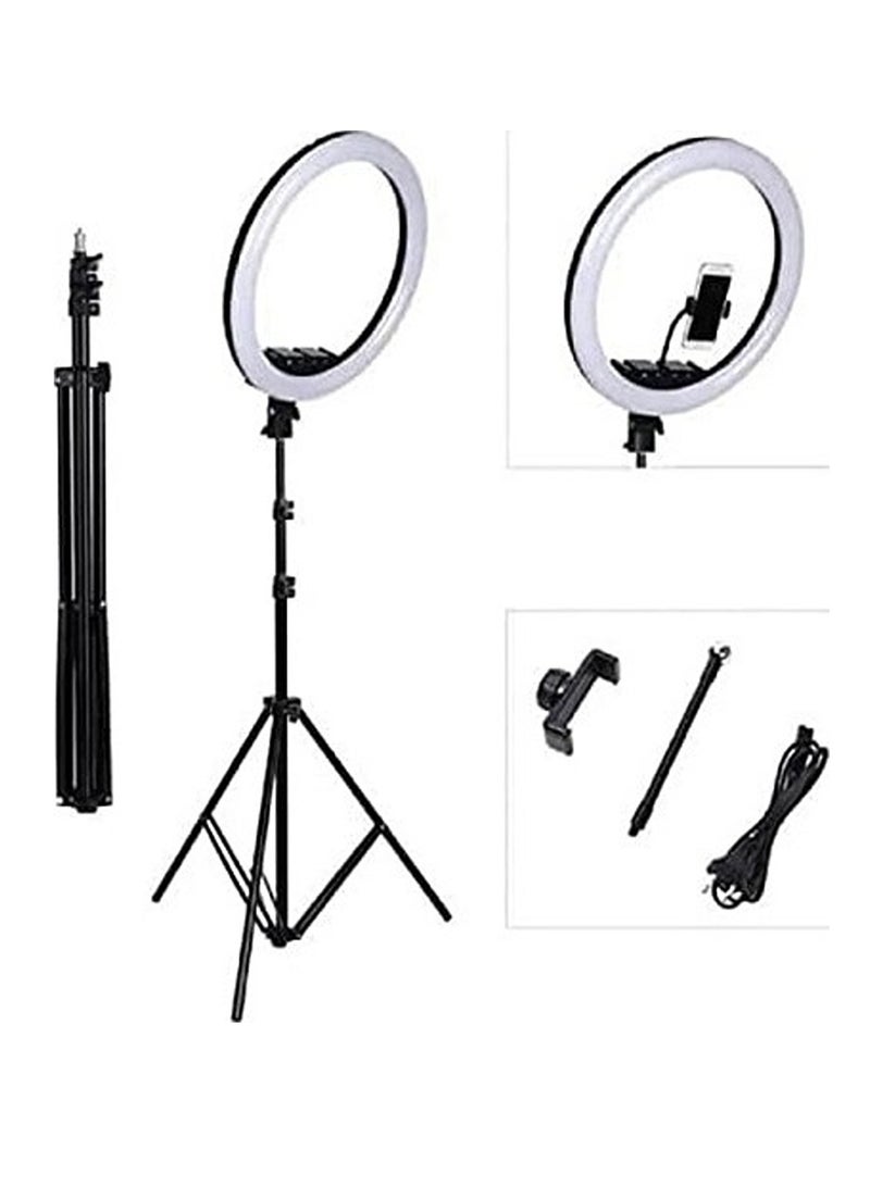 MJ MJ-38 RGB LED Soft Ring Light Tripod Stand For Camera Smartphones Shooting Vlogging And Reels  - Image 2