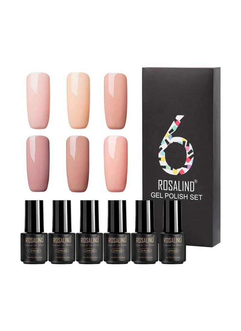 Rosalind ROSALIND Gel Nail Polish Set Nude 15ml  - Image 1