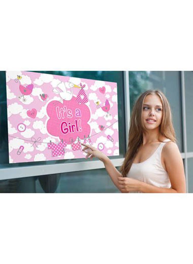 Window Flag 60x90cm It's A Girl