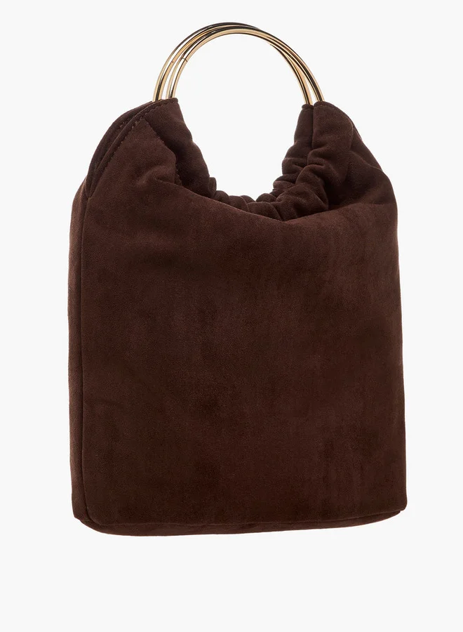 Celeste Solid Crossbody Bag with Detachable Chain Strap and Button Closure