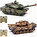Fistone 124 RC Battle Tank Set  Remote Control T90  Leopard Tanks with Realistic Sounds Lights Life Indicators and Spray Effects  Military Toy for Kids  Adults - Image 4