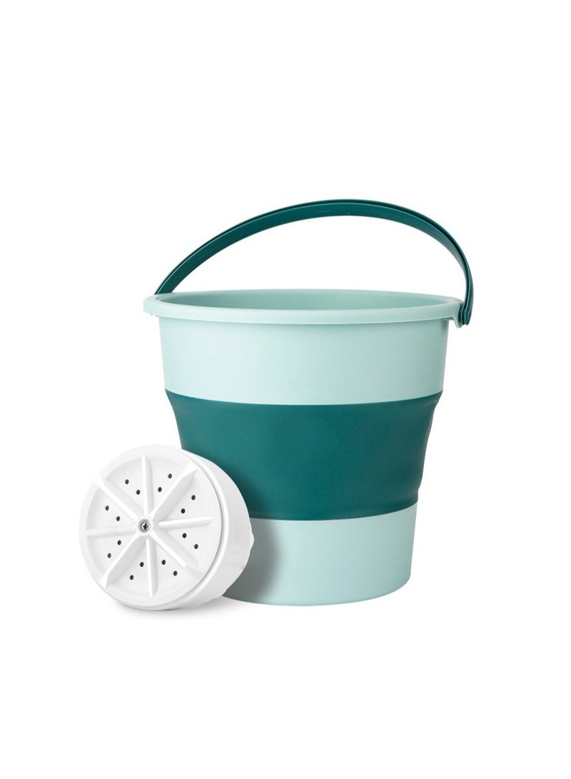 MIXDE Mini Portable Washing Machine, Foldable Washing Bucket, Small Foldable Automatic Underwear Washing Machine, Suitable For Camping, Travel, And Apartments - Image 1