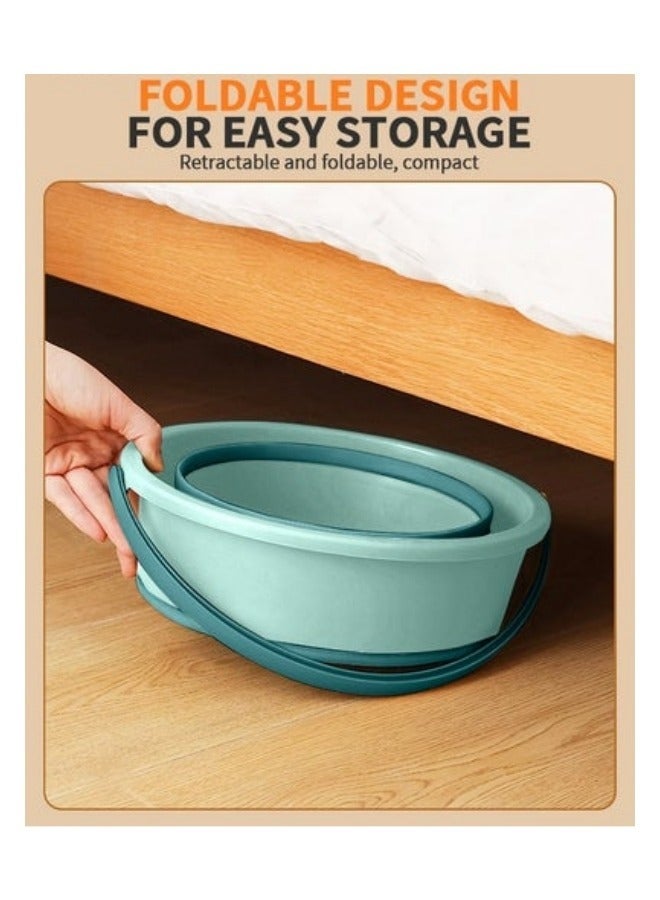 MIXDE Mini Portable Washing Machine, Foldable Washing Bucket, Small Foldable Automatic Underwear Washing Machine, Suitable For Camping, Travel, And Apartments - Image 2
