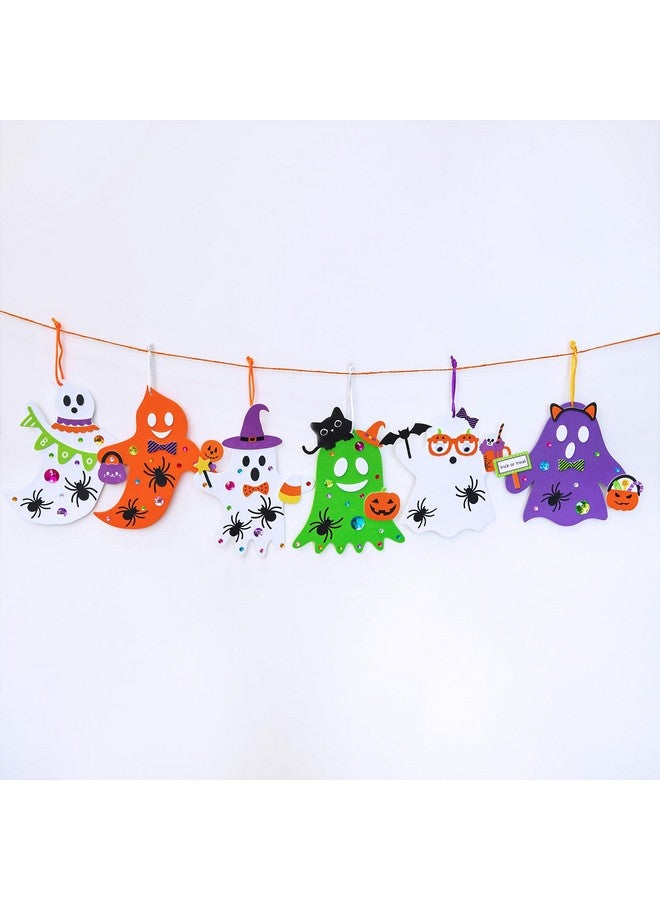 وينلين 24 مجموعة من الحرف اليدوية لعيد الهالوين، الحرف اليدوية لفصل الخريف، زينة شجرة الأشباح في الهالوين، مجموعات الحرف اليدوية، ملصقات الأشباح الرغوية، فنون وحرف يدوية لفصل الخريف في الهالوين للأطفال، هدايا الحفلات، أنشطة فنية في الفصل الدراسي - Image 5