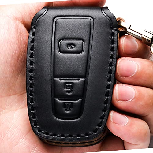 LYGKMU Car Key Fob Cover Case Compatible with Toyota Keyless Remote Control 2022、2021、2020、2019、2018、2017、2016 RAV4 Camry Corolla Avalon Tacoma Highlander 4Runner Tundra Prius Prado etc.（BN-Black） - Image 4