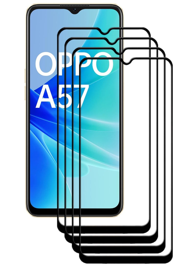 ACLIX 4 Pieces Antistatic ESD Dustproof Premium Quality High Definition Tempered Glass Screen Protector Designed For Oppo A57 - Image 1