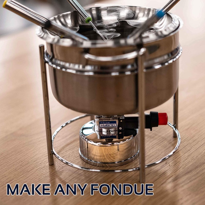 FINJAN Portable Countertop Butane Burner by Finjan- Portable Butane Burner for Indoor Use. Ideal for Lab or Home- Syphon Coffee Making, Fondue Warmer, S’mores Maker - Image 4