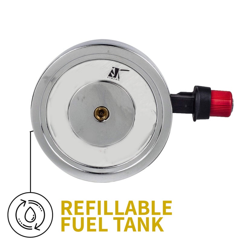 FINJAN Portable Countertop Butane Burner by Finjan- Portable Butane Burner for Indoor Use. Ideal for Lab or Home- Syphon Coffee Making, Fondue Warmer, S’mores Maker - Image 5
