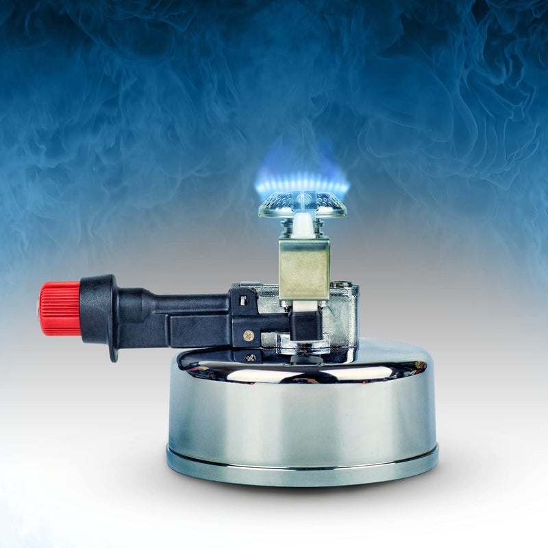 FINJAN Portable Countertop Butane Burner by Finjan- Portable Butane Burner for Indoor Use. Ideal for Lab or Home- Syphon Coffee Making, Fondue Warmer, S’mores Maker - Image 3