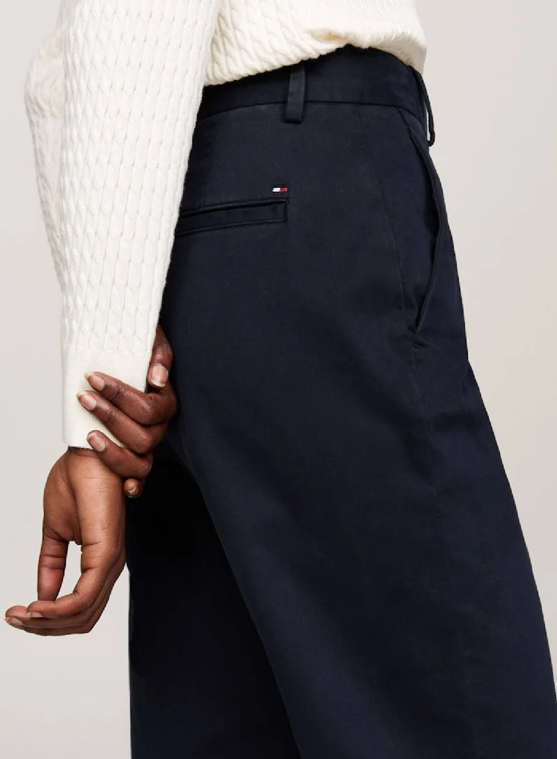 TOMMY HILFIGER Stretch Cotton Slim Straight Chinos