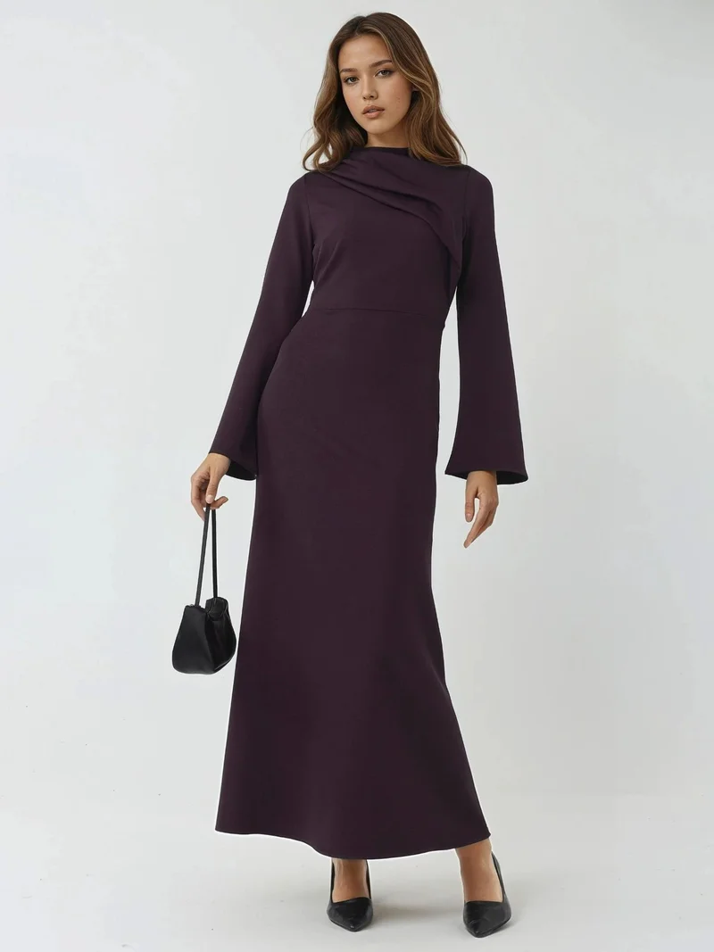 HICCUP Drape Detailed Maxi Dress