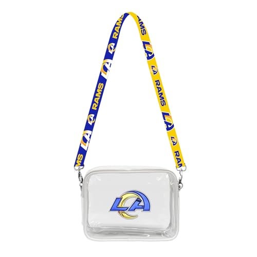 Littlearth Los Angeles Rams NFL Clear Fanny Fan Purse - Image 1