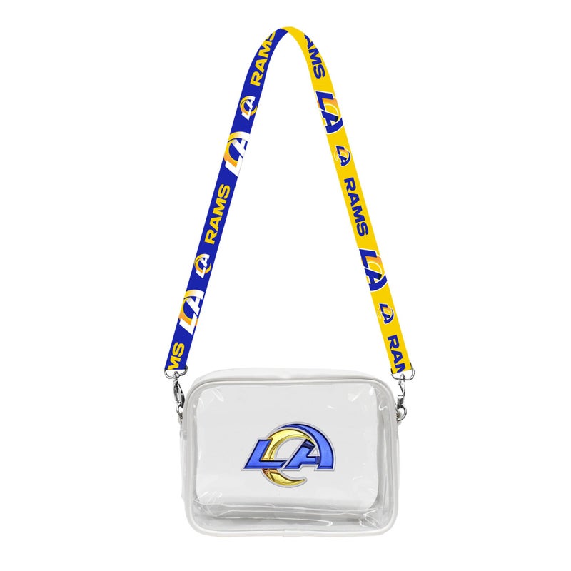 Littlearth Los Angeles Rams NFL Clear Fanny Fan Purse - Image 2