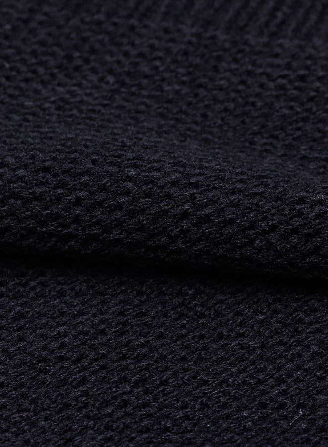 shermie Women's Pullover Sweaters Long Sleeve Crewneck Cute Heart Knitted Sweaters, Black, XXL - Image 5
