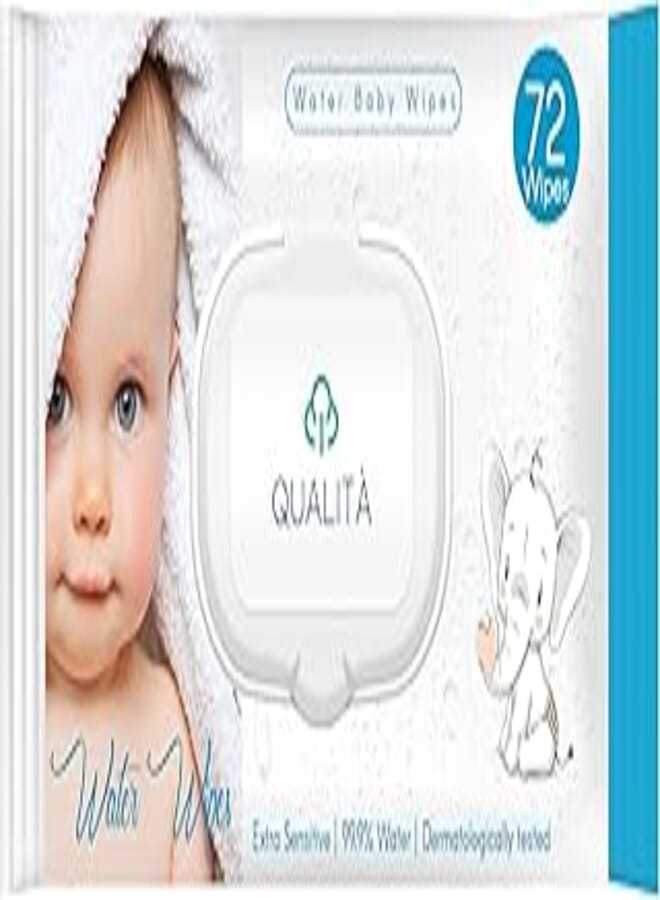 Qualita baby wipes 72 wipes