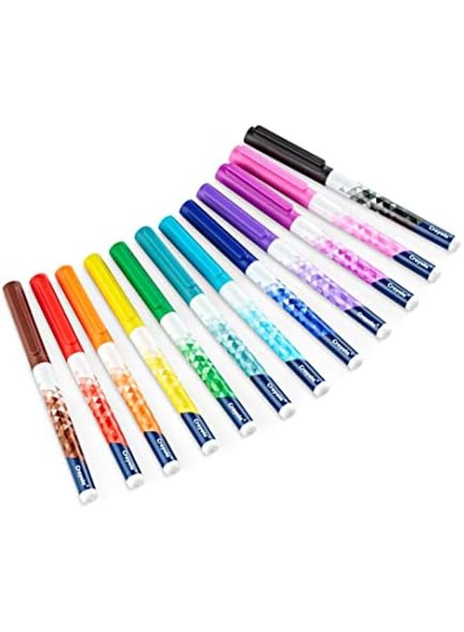 Crayola Ultra Fine Point Markers Art Markers Gifts For Teens 12 Ct - Image 4