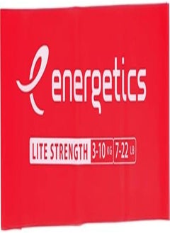 Energetics 1.0 Power Fitness Band, 175 cm Size, Red