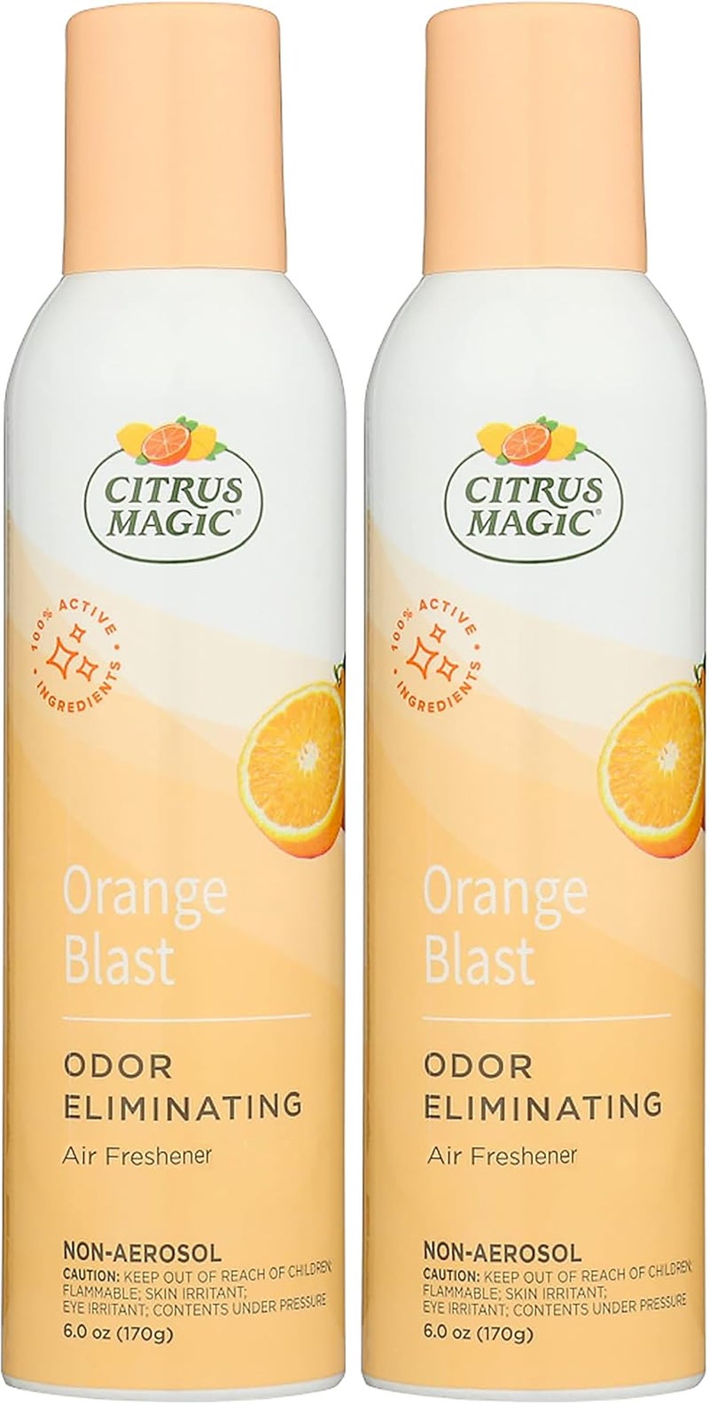 Citrus Magic Odor Eliminating Air Freshener Spray, Orange Blast, 6 Ounce (Pack of 2) - Packaging May Vary - Image 1