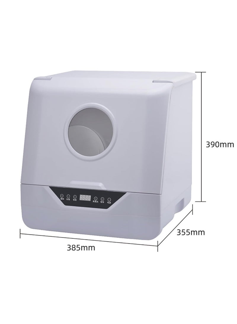 ET-LIFE Countertop Dishwasher, Installation-Free Automatic Dishwasher, 4 Programs, High Temp Disinfection and Hot Air Drying for 4-6 People  - Image 4