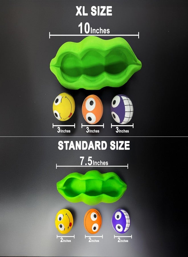 مالتي بيت لعبة Multipet Three Peas in a Pod | لعبة مضغ تصدر صوتاً عند الضغط عليها | ألعاب تفاعلية للكلاب على شكل قرون بازلاء | 3 كرات مطاطية كبيرة الحجم تصدر صوتاً عند الضغط عليها | 3 بوصات (حجم الكرة) - Image 2