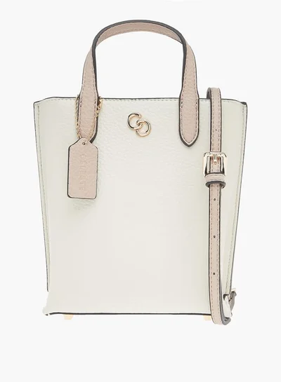 سيليست Women Textured Tote Bag with Detachable Strap and Zip Closure