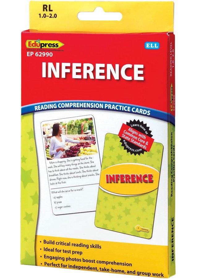 Edupress Reading Comprehension Practice Cards Inference Yellow Level (Ep62990) Medium - Image 5
