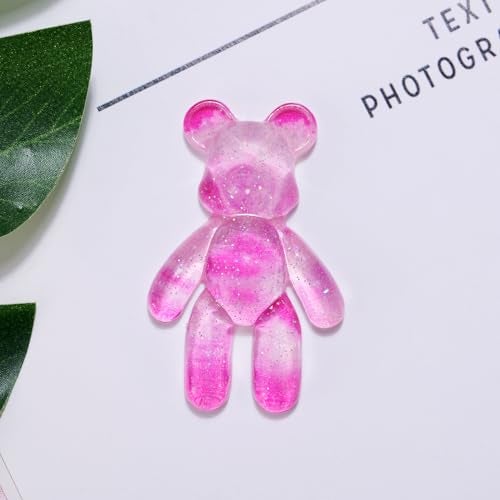 Aesnefe Pocket Worry Bear Hug, Anxiety Relief Keepsake, Mental Health Encouragement Gift, Emotional Support Token, Stress Comfort Gift for Teens & Adults, Galaxy Pink - Image 2