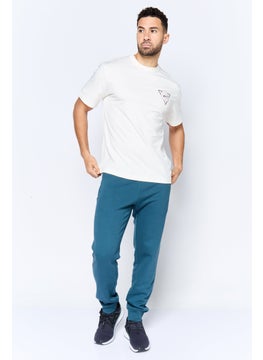 Reebok Men Sportswear Fit Short Sleeves Basketball T-Shirt, Cream  - Image 3