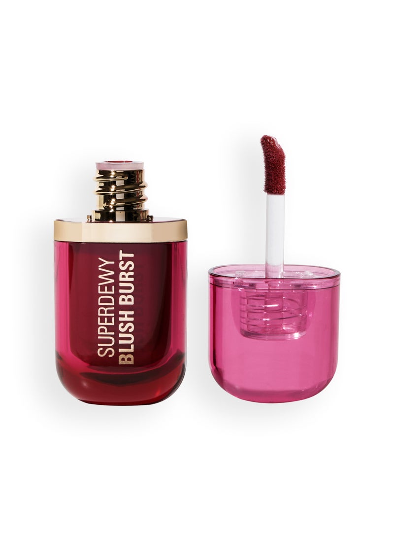 REVOLUTION Makeup Revolution Superdewy Plump Serum Liquid Blush – Wine Gummy Berry - Image 2