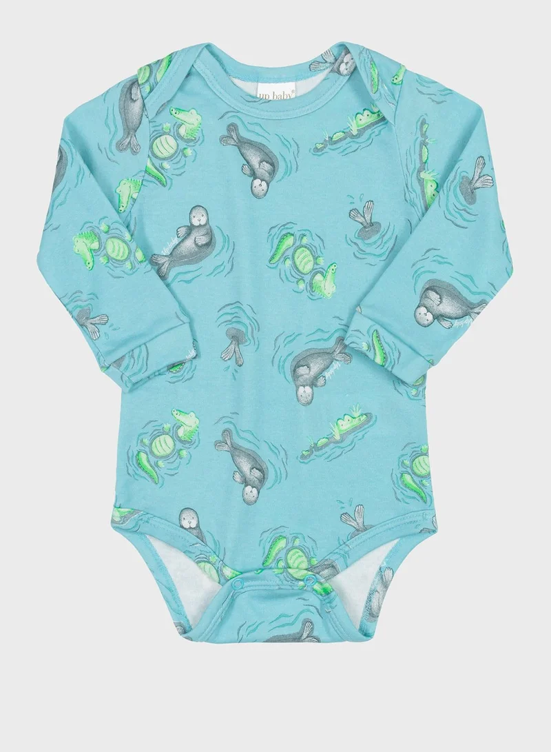 Up Baby Infant Printed Half Bodysuit