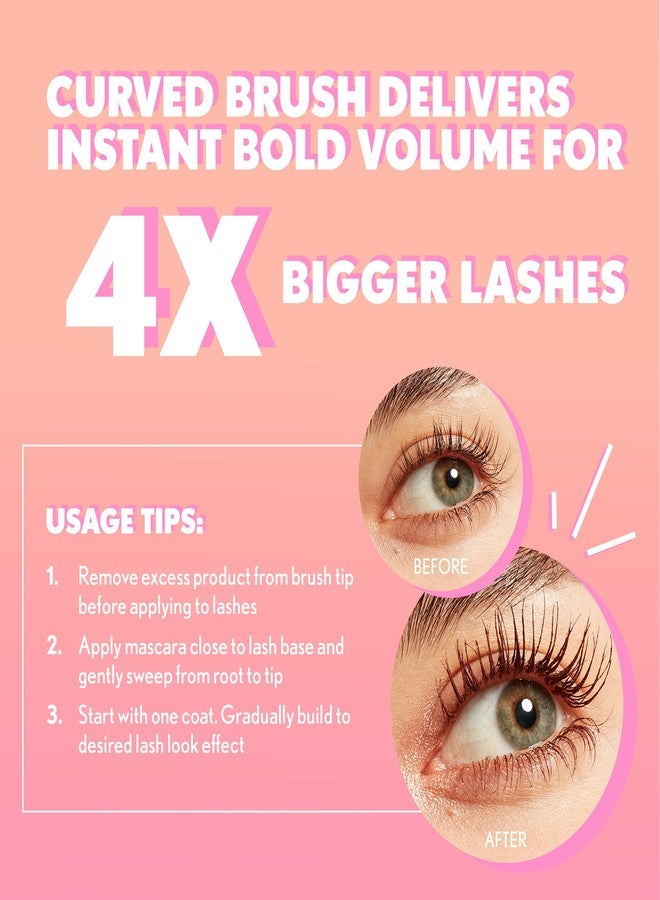 CoverGirl Eye Enhancer, Dark Chocolate, 3D Mascara, Curved Fiber Brush, Plant-Based Lifting Wax, For All Lash Types, 24-Hour Wear, Transfer-Proof, Flake-Free, 0.30oz - Image 2