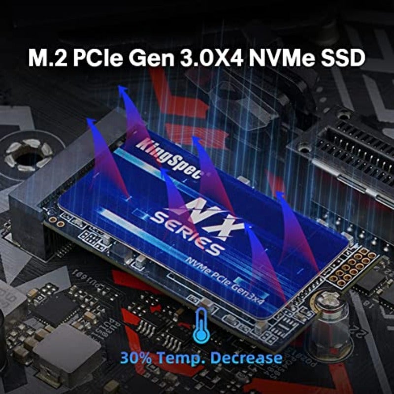KingSpec NXM-2242 256GB SSD 2242 M.2 NVMe SSD M2 SSD PCIe 3.0 Gen3x4 - Up to 3500 MB s Read Speed PCIe 3.0 SSD with 3D NAND Flash Compatible with PC Laptop Desktop - Image 3