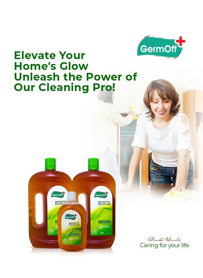 GermOff - PROMO - ANTISEPTIC 1LTR+1LTR+FREE 500 ML - Image 1