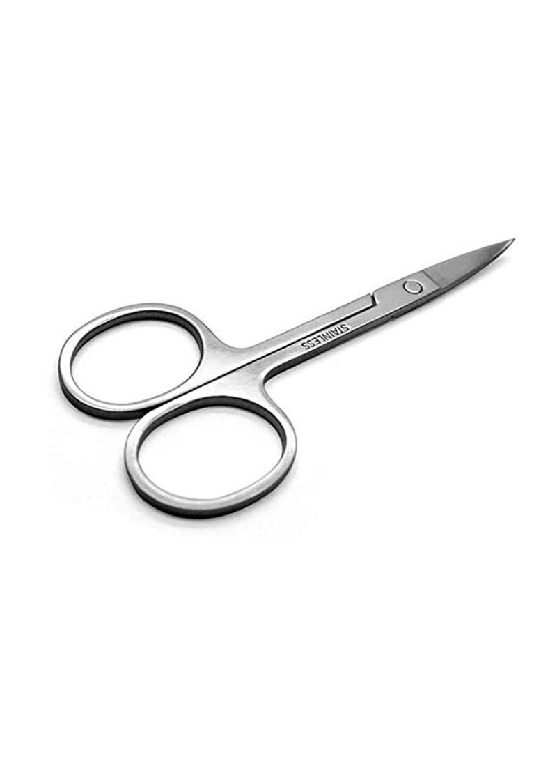 Generic Stainless Steel Scissor with Curved Sharp Edge Blades for Eyebrow, Facial Hairs and False Eyelashes  - Image 1