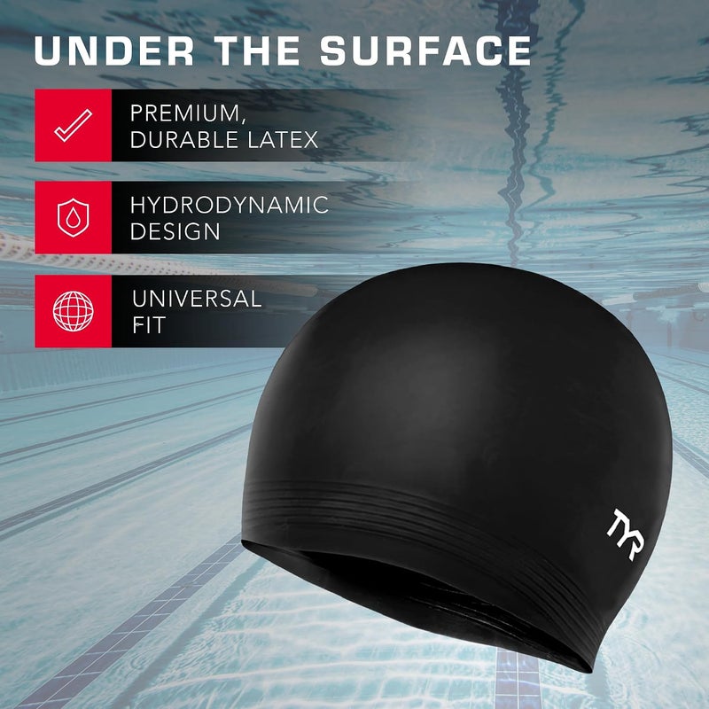 TYR TYR mens all-season Swim cap - Image 3
