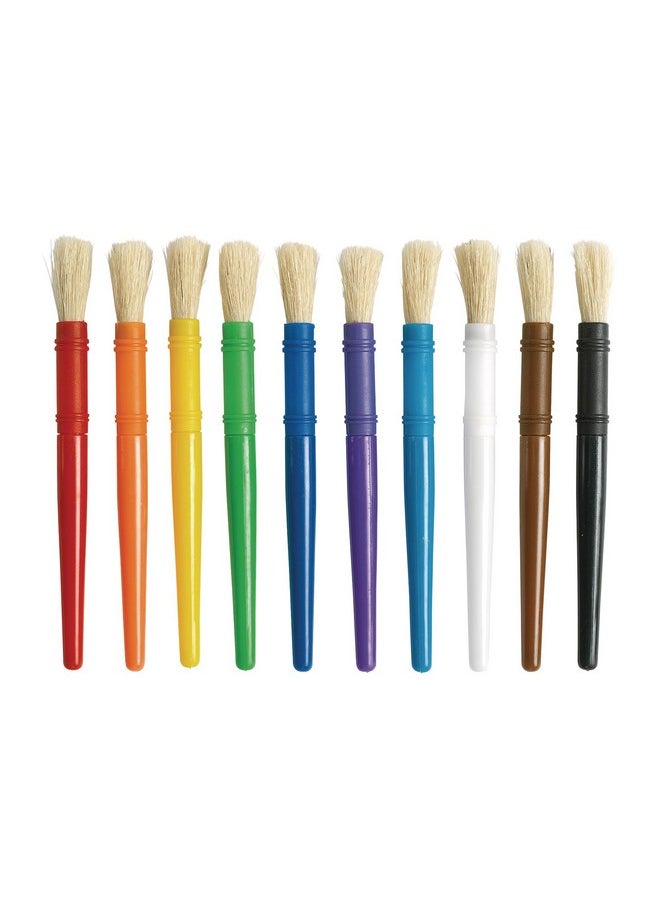 كولوريشنز مجموعة فرش طلاء بلاستيكية كبيرة مكونة من 10 قطع من Colorations (عبوة من 10 قطع)  - Image 1