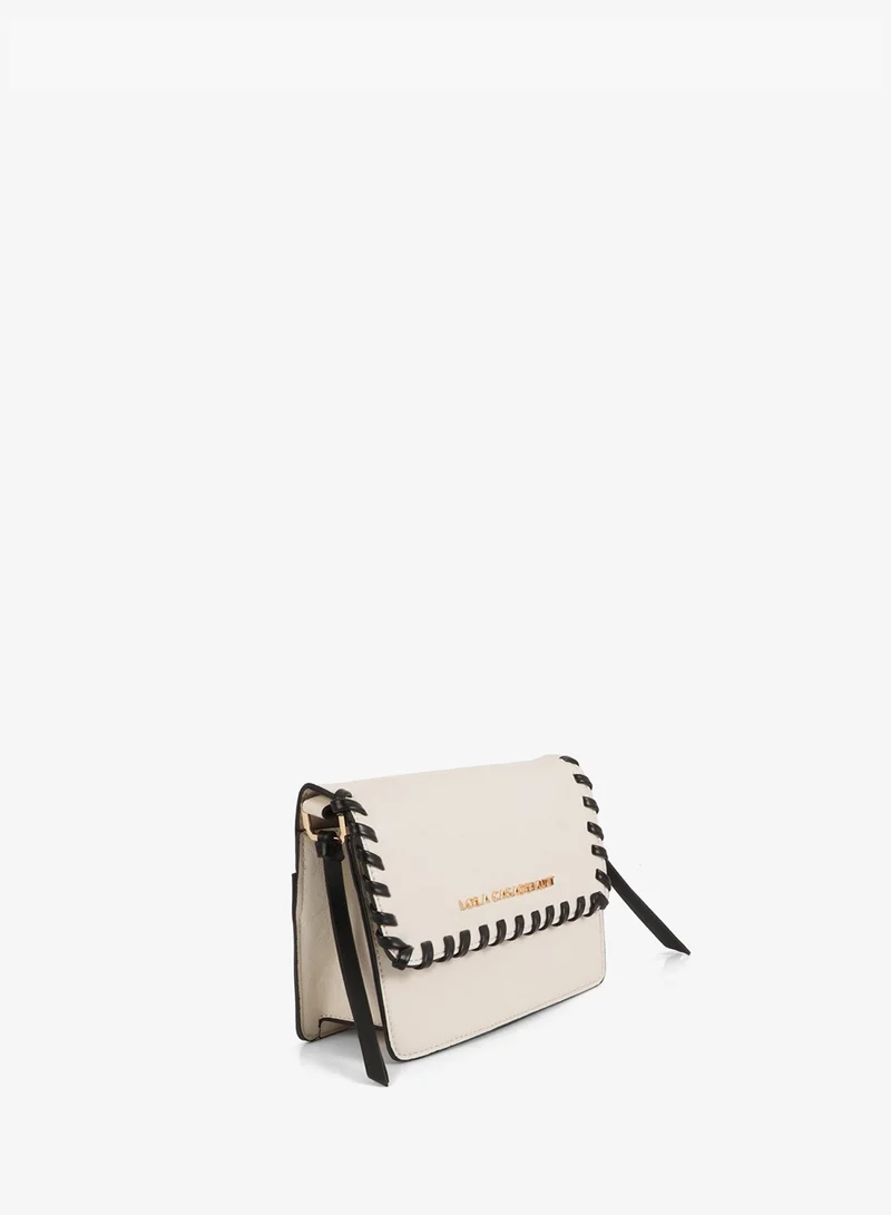 لولا كساديمونت Crossbody Bag with Contrast Braided Detail