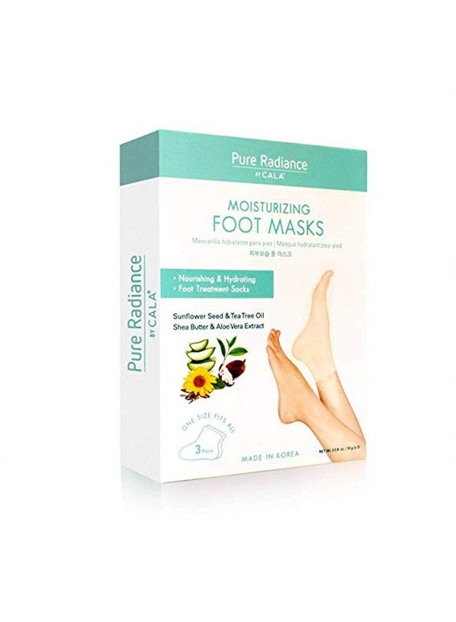 CALA Pure Radiance by CALA Moisturizing Foot Masks 3 Pairs. - Image 2