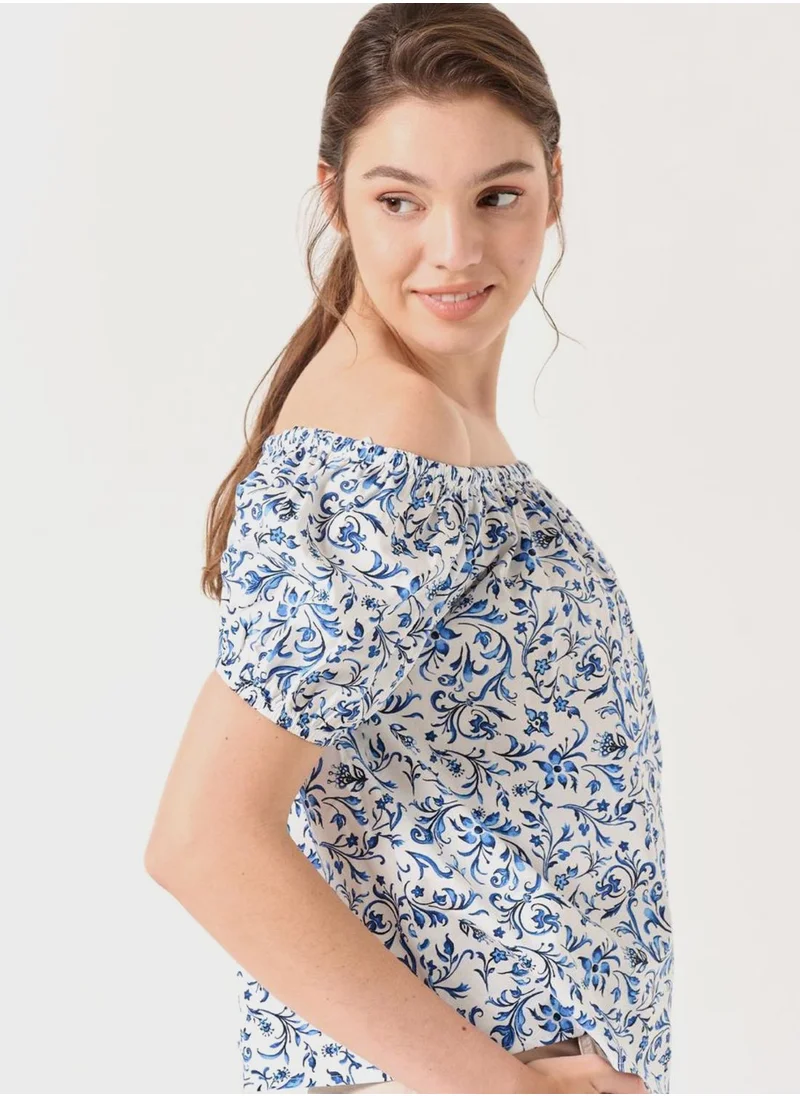 جيمي كي Floral Print Top