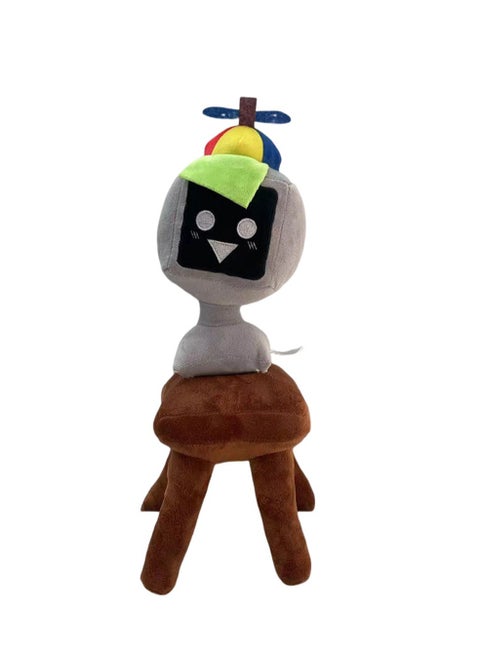 Rhythm Box Sprunki Game Peripheral 40cm Plush Toy, Realistic Cute Soft Plush Doll, Gift for Boys and Girls Game Fans (Mr. Computer)
