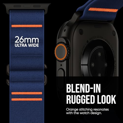 Suitisbest Sport Bands Compatible with Apple Watch Ultra Band 49mm 46mm 45mm 44mm 42mm Men Stretchy Nylon Sport Loop Strap with SHook for iWatch Series 11 10 9 8 7 6 5 4 3 2 1 SE 3 2 1 Ultra 3 2 1 - Image 3