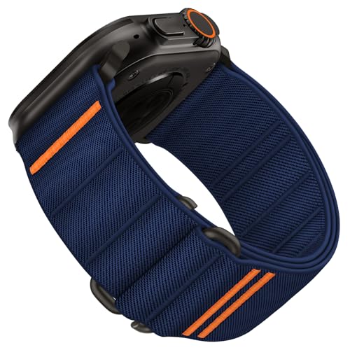 Suitisbest Sport Bands Compatible with Apple Watch Ultra Band 49mm 46mm 45mm 44mm 42mm Men Stretchy Nylon Sport Loop Strap with SHook for iWatch Series 11 10 9 8 7 6 5 4 3 2 1 SE 3 2 1 Ultra 3 2 1 - Image 1