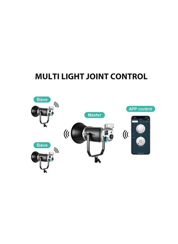 GVM Great Video Maker GVM-SD200D 200W LED Video Light High Power LED Spotlight Bi-Color LED Daylight  - Image 3