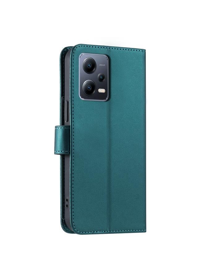 اس-توب جراب لهاتف Redmi Note 12 5G Global Ring Buckle Rhombic Leather جراب هاتف - Image 3