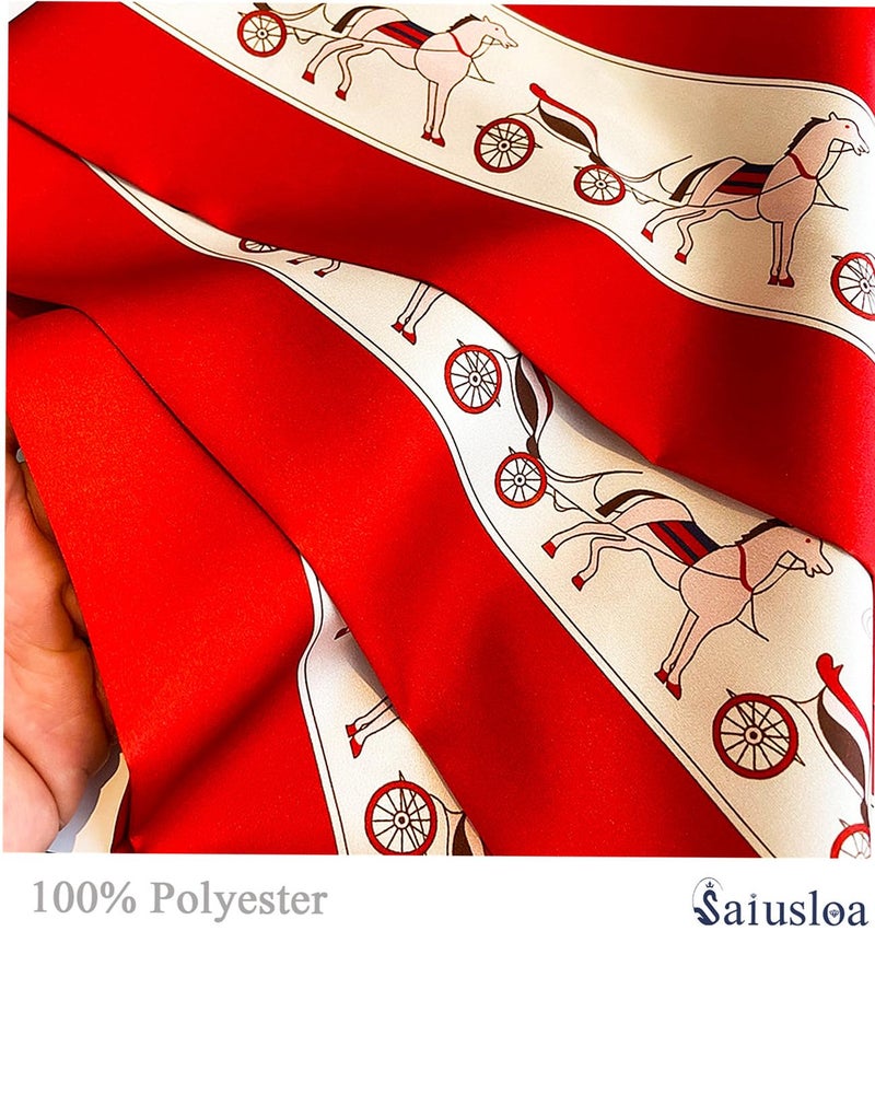 Saiusloa Purse Scarf For Handbags Head Scarves For Women's Hair Bags Scarfs Long Skinny Scarves Fashion Silky For Headbands-A29 - Image 3